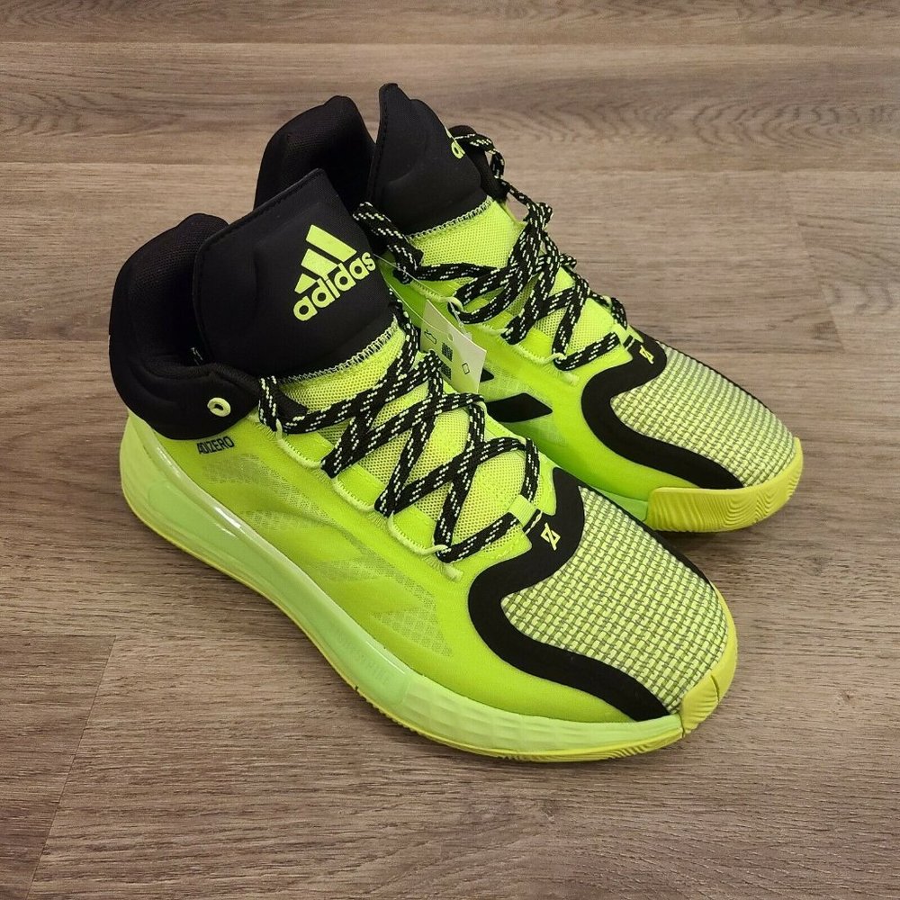 Adidas D Rose 11 Mens FU7405 Signal Green Adizero Basketball Shoes Size 7